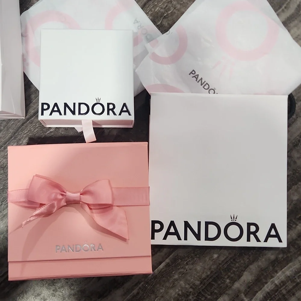 Pandora gift packaging 2 bags, 3 boxes, tissue